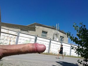Really long boner on the street