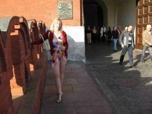 Mature flashing in public