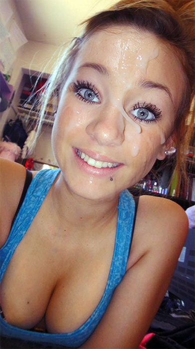 Even the prettiest face is improved by a liberal coating of cum