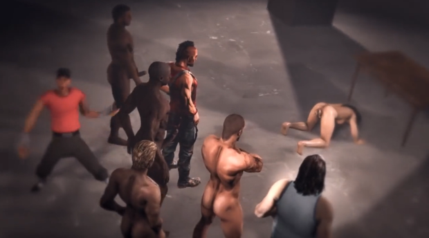 A broken Lara Croft