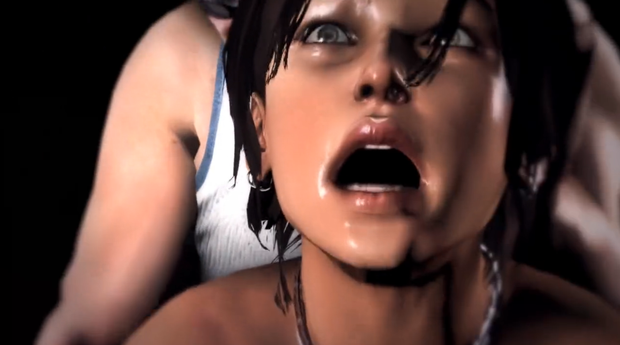 Sickened by herself, Lora gives in to her attackers and is hurled into an orgasmic frenzy