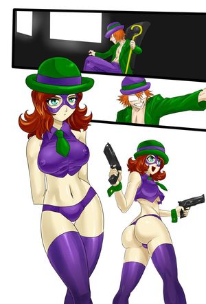 Riddler Fucks Batgirl 004