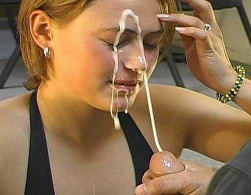 Powerful Cumshot On Russian Babe's Face