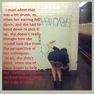 A special way of bending down...