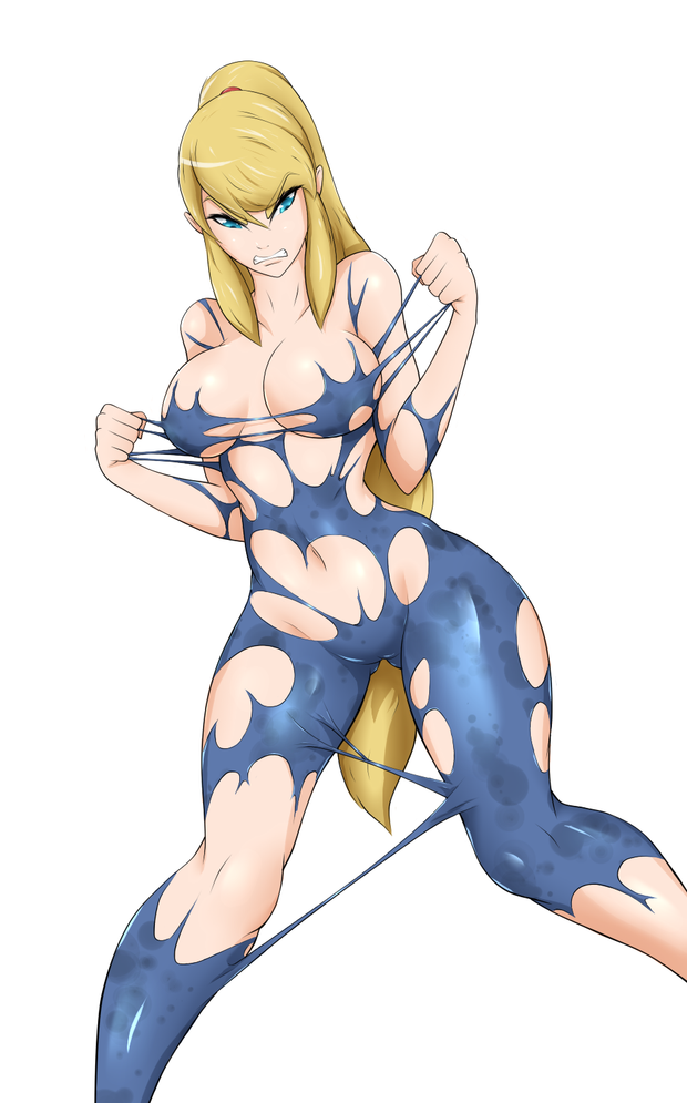 Samus in a sticky situation