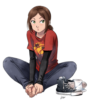 Ellie relaxing by lostonezero