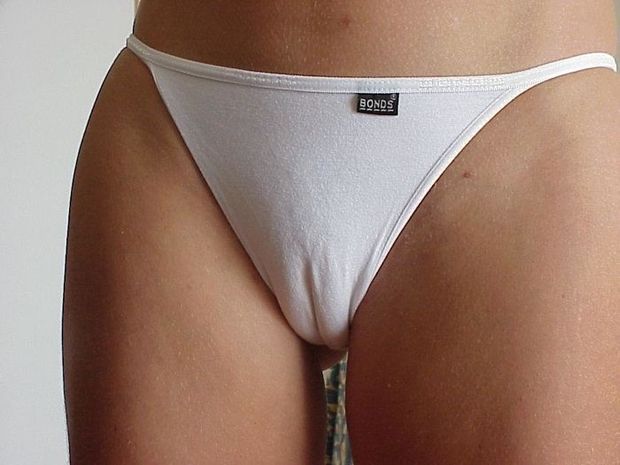 Camel pussy and white panties!!!!