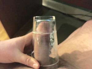 almost touches the bottom of the glass!