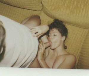 70s cock sucker giving head on couch