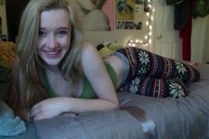 Lovely teen with big tits