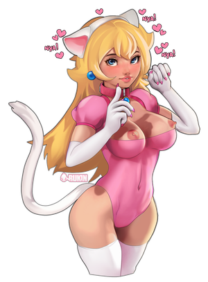 Peach Kitty Cat