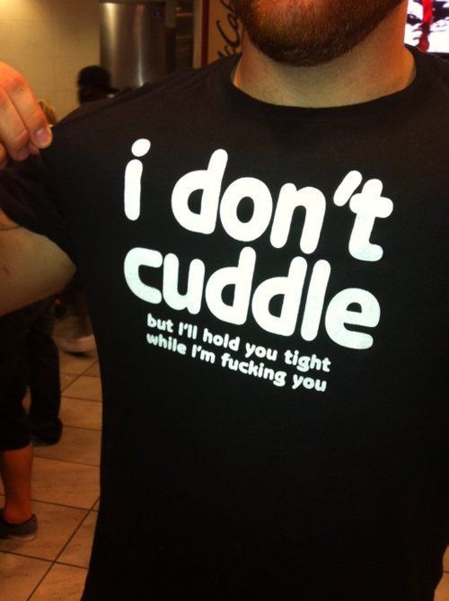 No cuddling