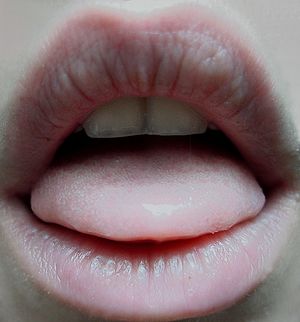 Slightly opened mouth, the best ..