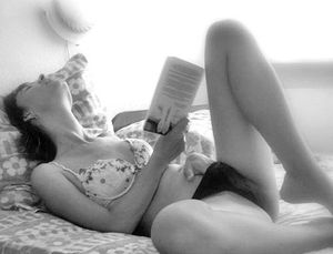 Her tits are big and firm and her pussy is very wet