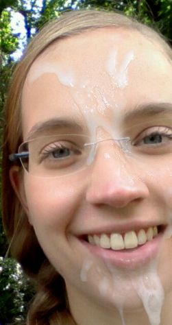 Marys with spermed face