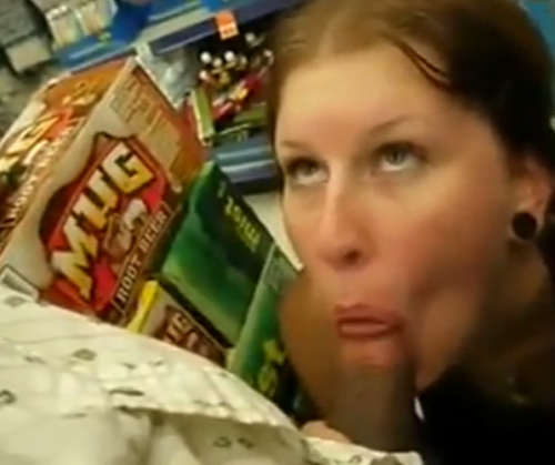 Public Blowjob on the Shop