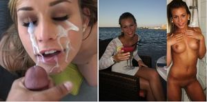 get her drunk then cum on her face. she will love it.