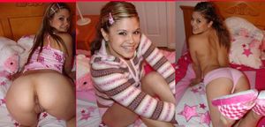 cute braces loves to show off her tight holes