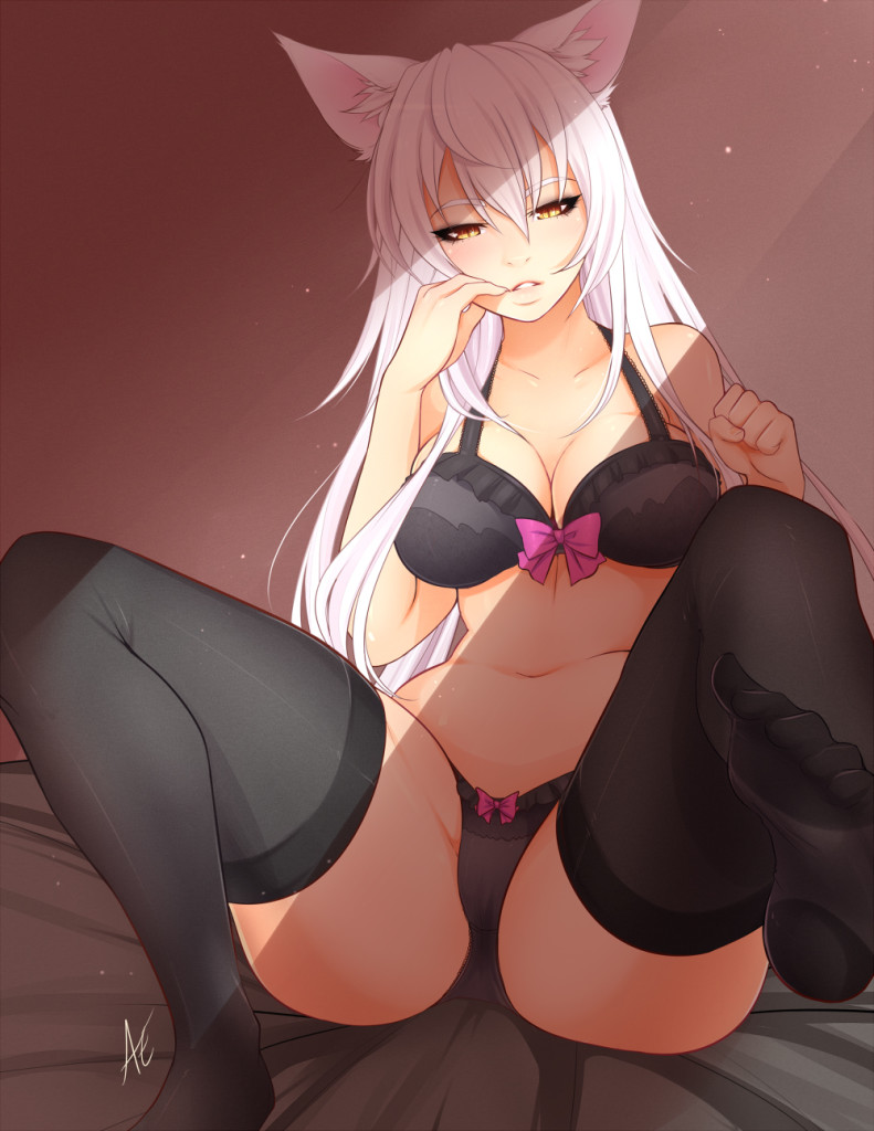 monogatari series,hanekawa tsubasa,black hanekawa,artist,amanda evelyn earl,