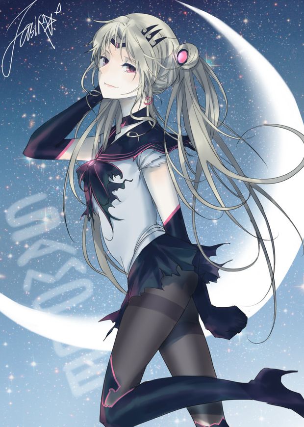 bishoujo senshi sailor moon Tsukino Usagi black pantyhose nylon legs tights anime giirl skirt sailor uniform