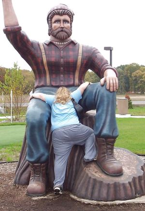 I guess she likes a big man … . 