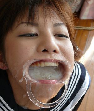 Asian learns how to fit more cum inside