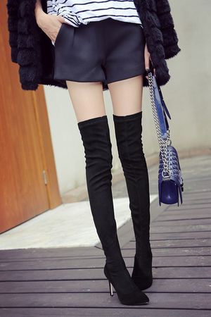 Full Grain Leather Female Warm Ankle Boot Women Motorcycle Boots Khaki Snow Boots Autumn Winter Women Shoes botas mujer 2015 (23)