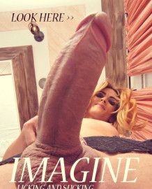 Imagine licking and sucking that huge sissy cock like a sissy slut