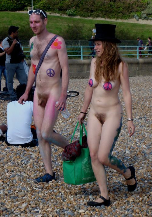 World Naked Bike Ride, wonder how her boyfriend feels about us jerking off to her naked body