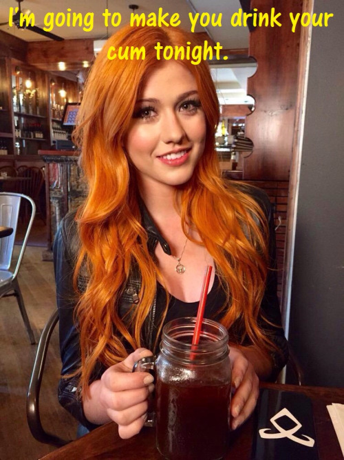 Redhead going to make you eat cum