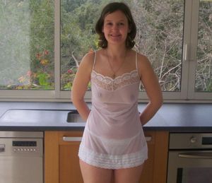 See-thru camisole sexy milf