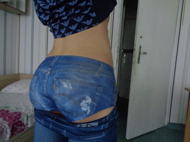 You liked my denim leggings, what about the panties to match them?