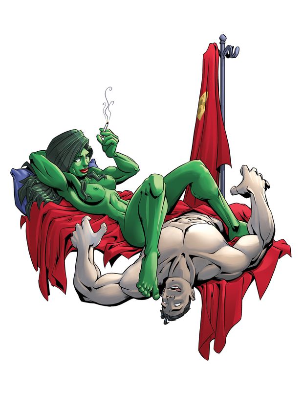 She hulk pleases Superman