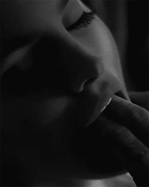 His fingers in her mouth, oral fixation, finger licking good