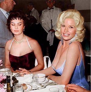 Sophia Loren (born 1934) and Jayne Mansfield (1933-1967)