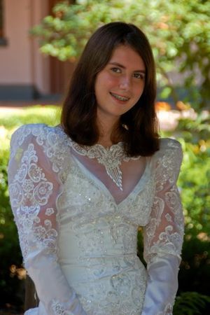 Teen Bride with Braces Cassie