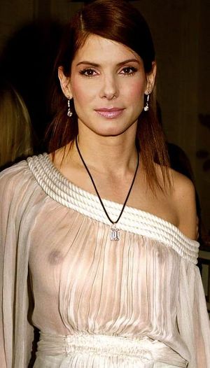 sandre bullock in see throug dress