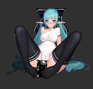 hatsune miku (vocaloid) drawn by naco (manacool)