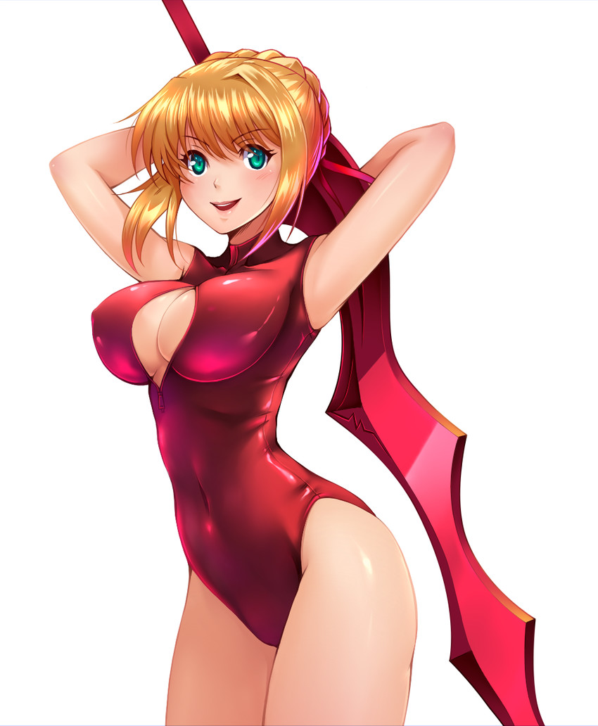 saber extra (fate/extra and fate (series)) drawn by taru neko