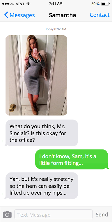 She can't wait to show him.