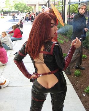 A classic: Pamela Neko as Molotov Coqtiz / via