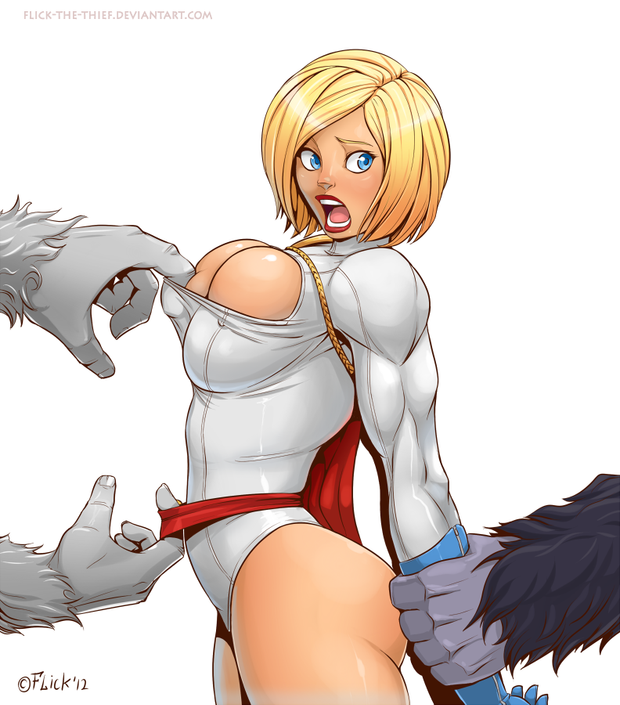 Superheroines vs Injustice League from Flick