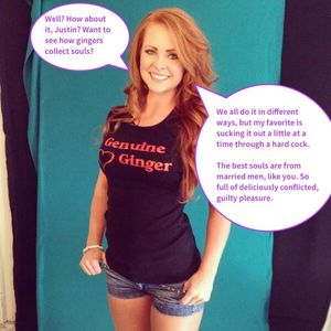 Gingers get a freckle for each soul they steal.