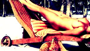 Monica Leigh soaking up some sun