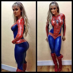 Spidergirl awesome body paint job