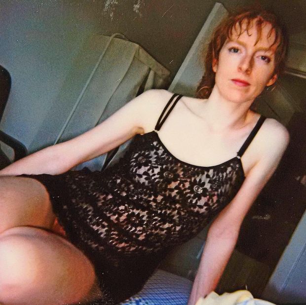 Wife Circa 2000 - Can you see she's a real redhead?