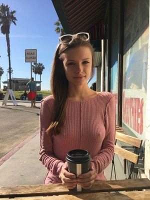 Hot chick on a cold day