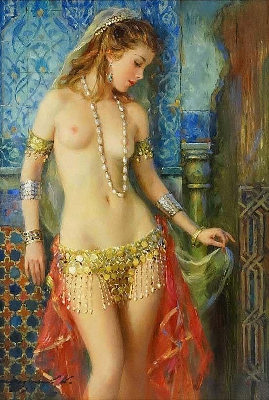 Painting by Konstantin Ramuzov, a Russian modern painter