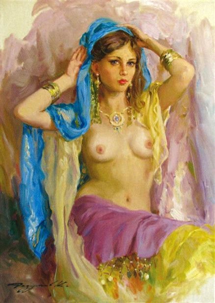 Painting by Konstantin Ramuzov, a Russian modern painter