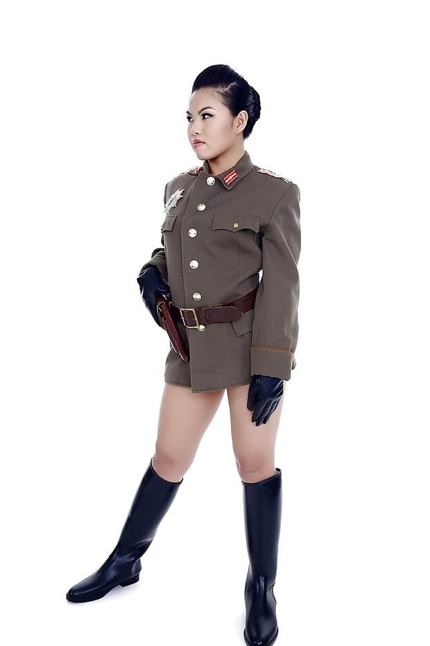 South-East Asian in Military Uniform